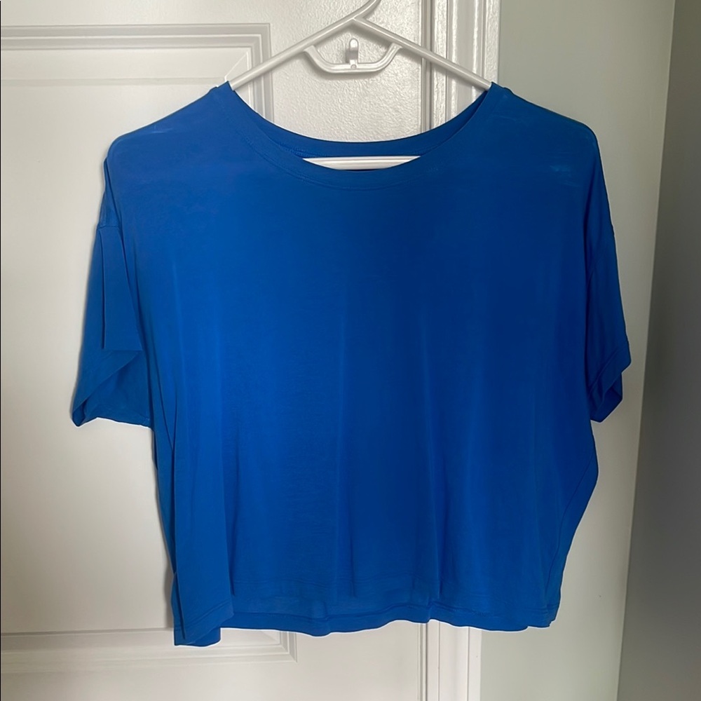 lululemon athletica Blue Short Sleeve Tee